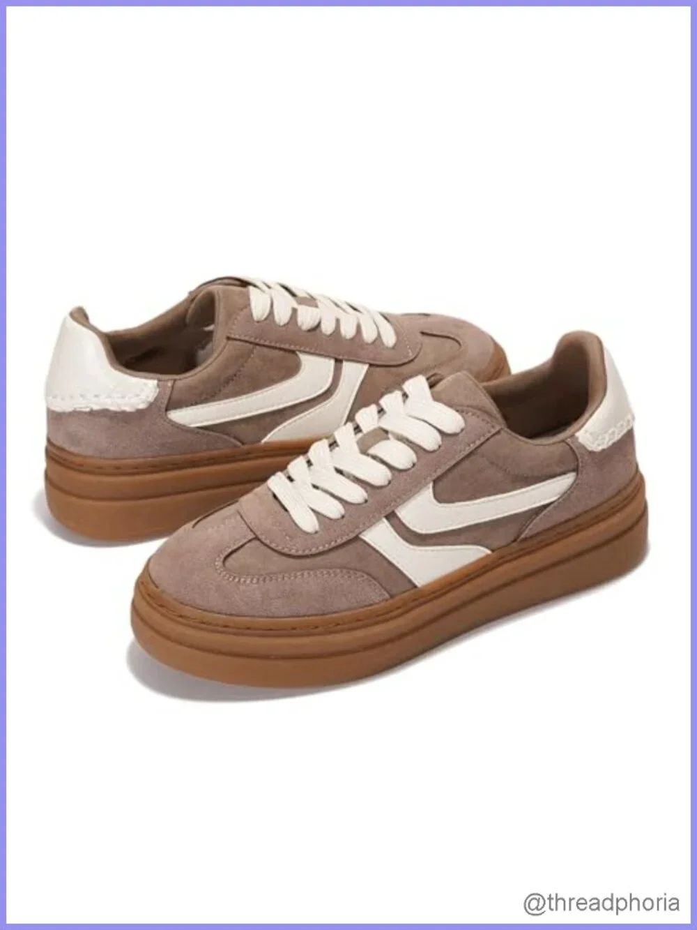 Platform Sneakers for Women Lightweight Lace-Up Memory Foam Water Resistant